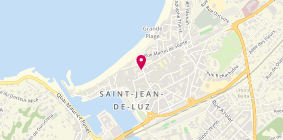 Plan de Le Zébre à Paillettes, 21 Rue Joseph Garat, 64500 Saint-Jean-de-Luz