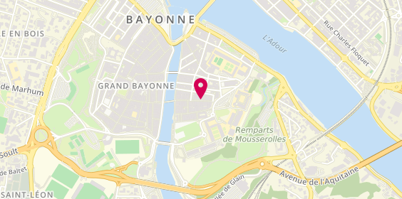 Plan de L'Usine à Jeux, 47 Rue Pannecau, 64100 Bayonne