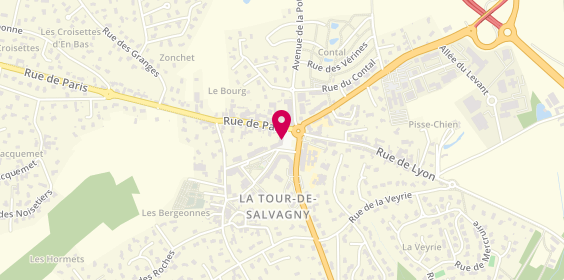 Plan de FIFI CHAMAILLE- le Kidstore récréatif de l'Ouest Lyonnais !, 1 Place la Halle, 69890 La Tour-de-Salvagny