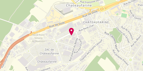 Plan de Aubert Besançon, Face à Kiabi et Cultura
10 Rue René Char Zone Commerciale de Chateaufarine, 25000 Besançon