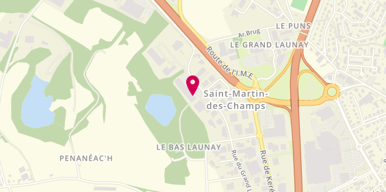 Plan de Jouéclub, Rue Goarem Vraz, 29600 Saint-Martin-des-Champs