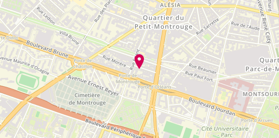 Plan de Games Workshop, 13 Rue Poirier de Narçay, 75014 Paris
