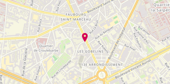 Plan de Jouets des Gobelins, 44 avenue des Gobelins, 75013 Paris