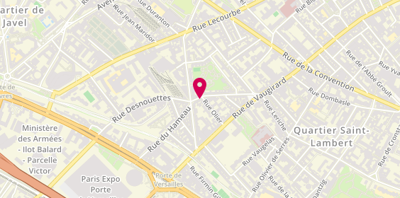 Plan de L'éléphant Rose, 27 Rue Desnouettes, 75015 Paris