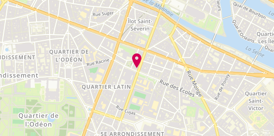Plan de L'Oeuf Cube Sorbonne, 52 Rue des Écoles, 75005 Paris