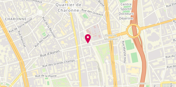 Plan de Belle Bazar, 118 Rue d'Avron, 75020 Paris
