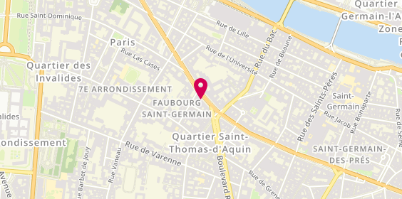 Plan de L'Oiseau de Paradis, 211 Boulevard Saint-Germain, 75007 Paris