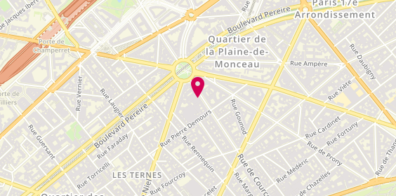 Plan de Oxybul Eveil & Jeux, 155 Rue de Courcelles, 75017 Paris