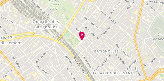 Plan de L'Ecole Buissonnière Moines, 1 Rue des Moines, 75017 Paris