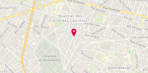 Plan de La malle aux trésors, 50 Rue Damrémont, 75018 Paris