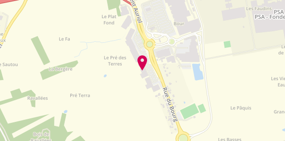 Plan de Aubert Charleville Mézières, Rue du Bourg Zc Cora A Côté de Norauto - Face à Cora, 08000 Villers-Semeuse