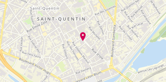 Plan de Palais du Jouet, 34 Rue Isle, 02100 Saint-Quentin